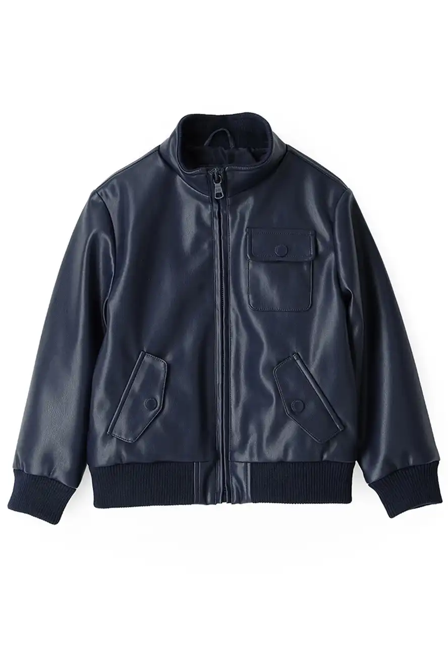 mens-bomber-blue-faux-leather-jacket-1 mens-bomber-blue-faux-leather-jacket