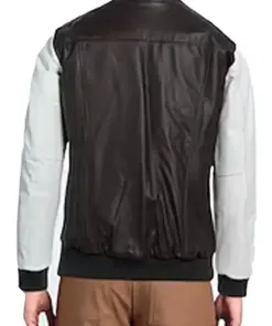 mens-brown-and-white-bomber-faux-leather-jacket