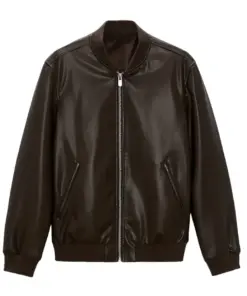 mens-brown-faux-leather-slim-fit-bomber-jacket