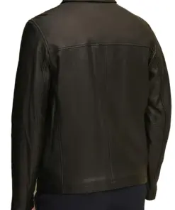 mens-casual-shirt-collar-black-faux-leather-jacket