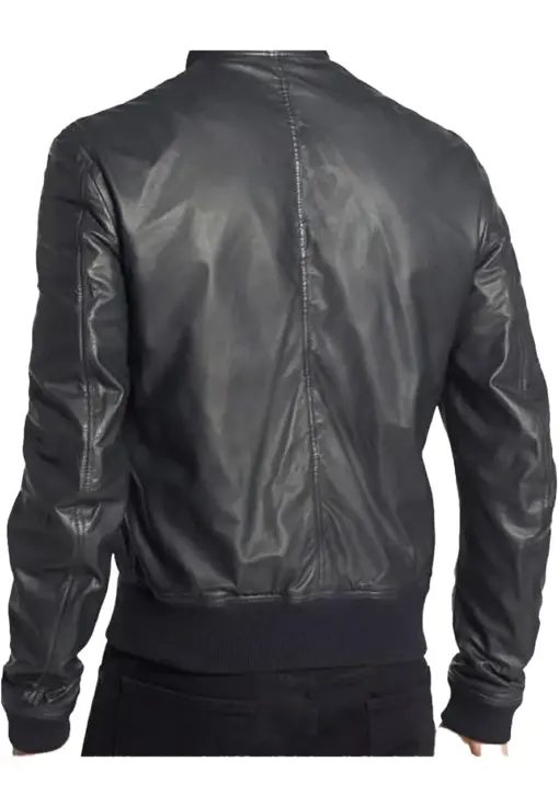 mens-classic-bomber-black-faux-leather-jacket