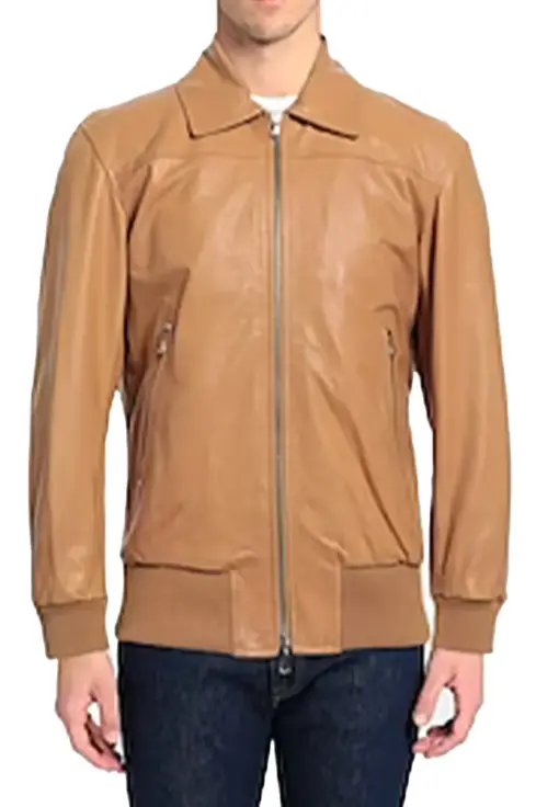 mens-classic-collar-camel-faux-leather-bomber-jacket