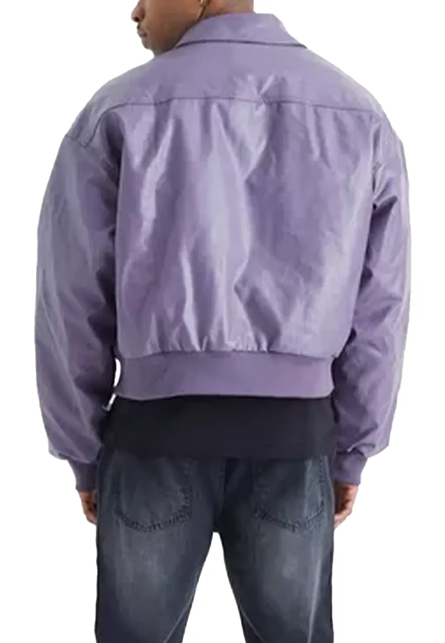 mens-classic-collar-purple-faux-leather-bomber-jacket-2 mens-classic-collar-purple-faux-leather-bomber-jacket