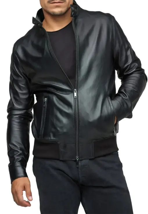 mens-dashing-black-bomber-faux-leather-jacket