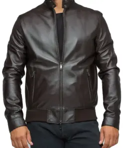 mens-dashing-brown-bomber-faux-leather-jacket