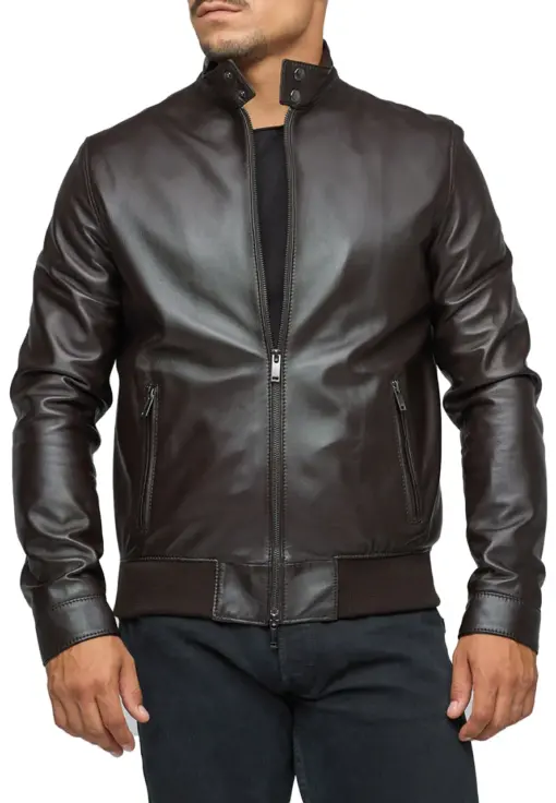 mens-dashing-brown-bomber-faux-leather-jacket