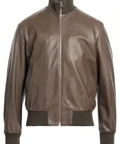 mens-dove-grey-faux-leather-bomber-jacket