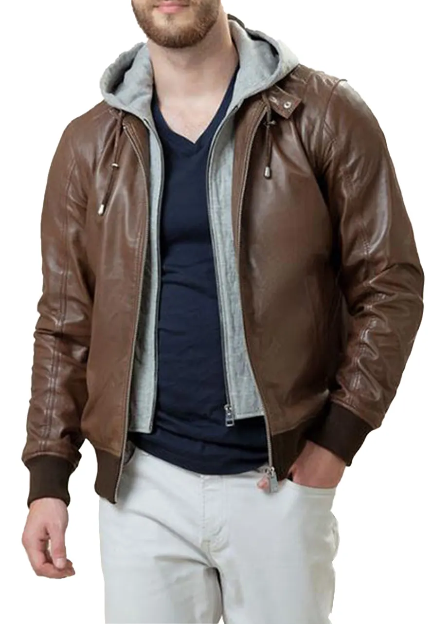 mens-eric-brown-faux-leather-bomber-jacket-1 mens-eric-brown-faux-leather-bomber-jacket