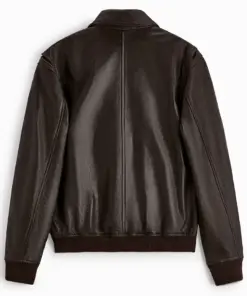 mens-excelled-brown-faux-leather-bomber-jacket