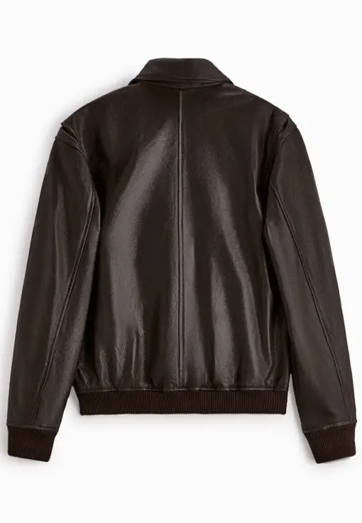 mens-excelled-brown-faux-leather-bomber-jacket