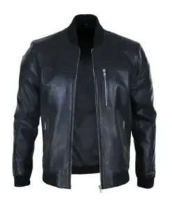 mens-faux-leather-bomber-black-jacket