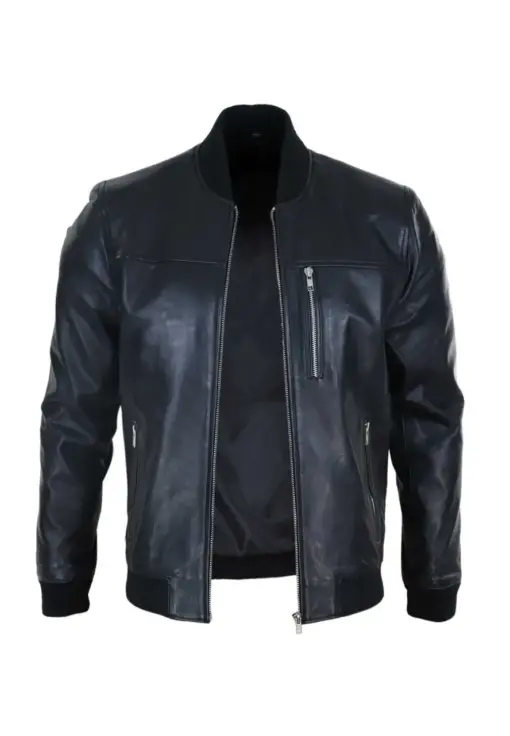 mens-faux-leather-bomber-black-jacket