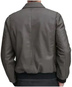 mens-flap-pockets-grey-faux-leather-bomber-jacket