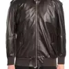 mens-long-sleeve-dark-brown-faux-leather-bomber-jacket