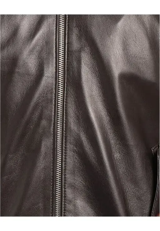 mens-long-sleeve-dark-brown-faux-leather-bomber-jacket