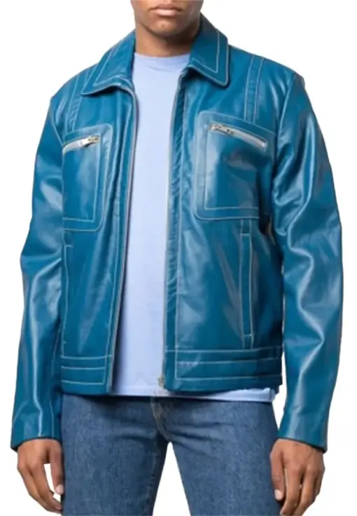 mens-multi-pocket-zip-up-blue-faux-leather-jacket