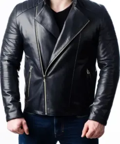 mens-quilted-black-faux-leather-jacket