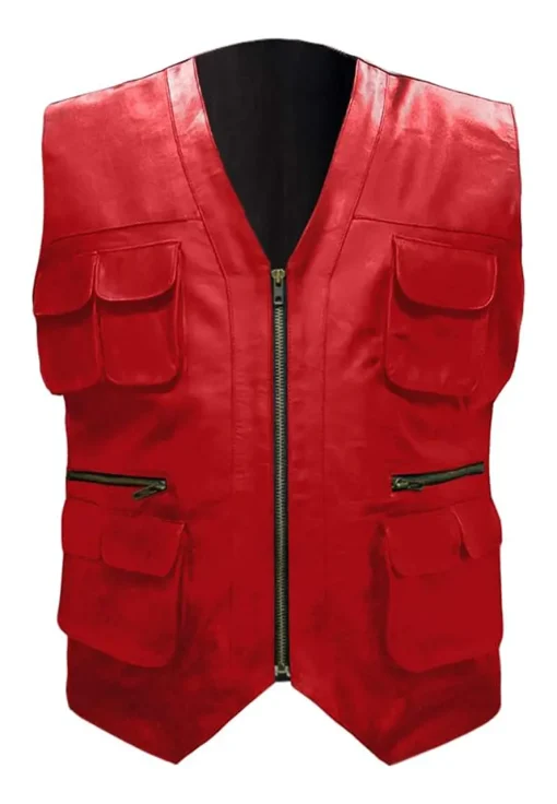 mens-red-faux-leather-moto-vest