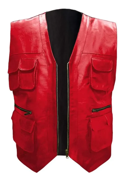 mens-red-faux-leather-moto-vest