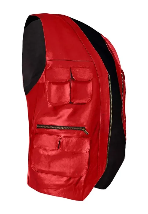 mens-red-faux-leather-moto-vest