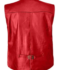 mens-red-faux-leather-moto-vest