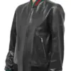 mens-ribbed-black-faux-leather-bomber-jacket