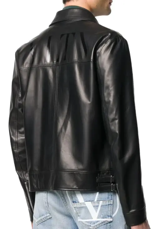 mens-shirt-collar-black-faux-leather-moto-biker-jacket