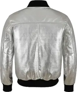 mens-silver-faux-leather-bomber-jacket