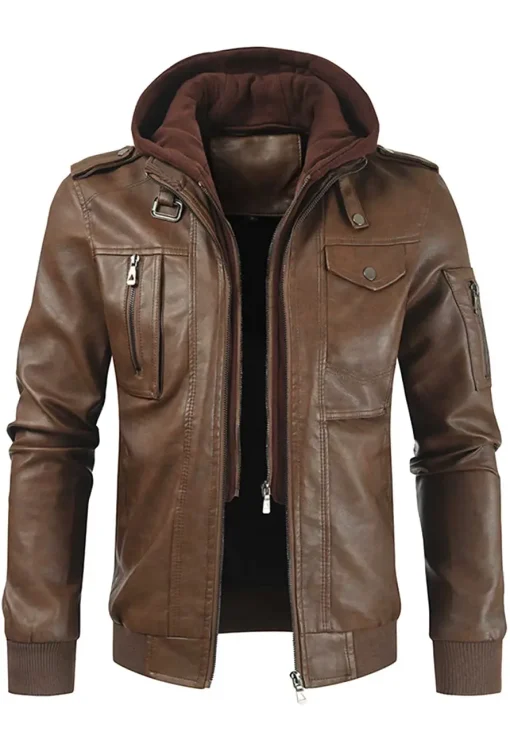 mens-slim-fit-brown-faux-leather-bomber-jacket-with-removable-hood