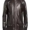 mens-solid-dark-brown-faux-leather-bomber-jacket
