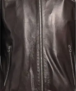 mens-solid-dark-brown-faux-leather-bomber-jacket