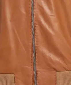 mens-tan-bomber-faux-leather-jacket