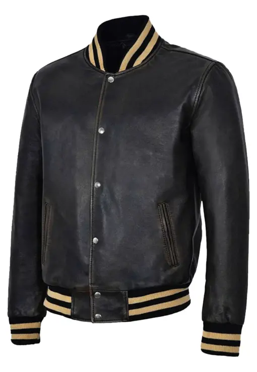 mens-varsity-faux-leather-black-bomber-jacket