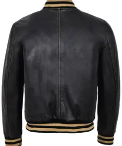 mens-varsity-faux-leather-black-bomber-jacket