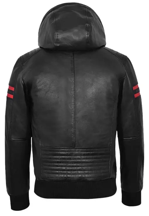 mens-vintage-black-hooded-faux-leather-bomber-jacket