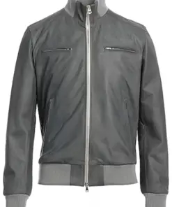 mens-vintage-gray-faux-leather-bomber-jacket