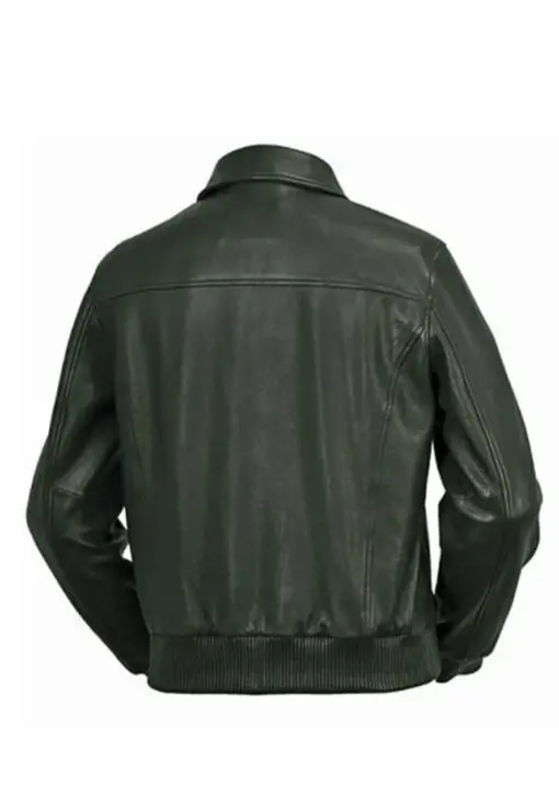 mens-vintage-green-faux-leather-bomber-jacket