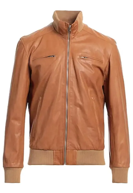 mens-vintage-tan-faux-leather-bomber-jacket