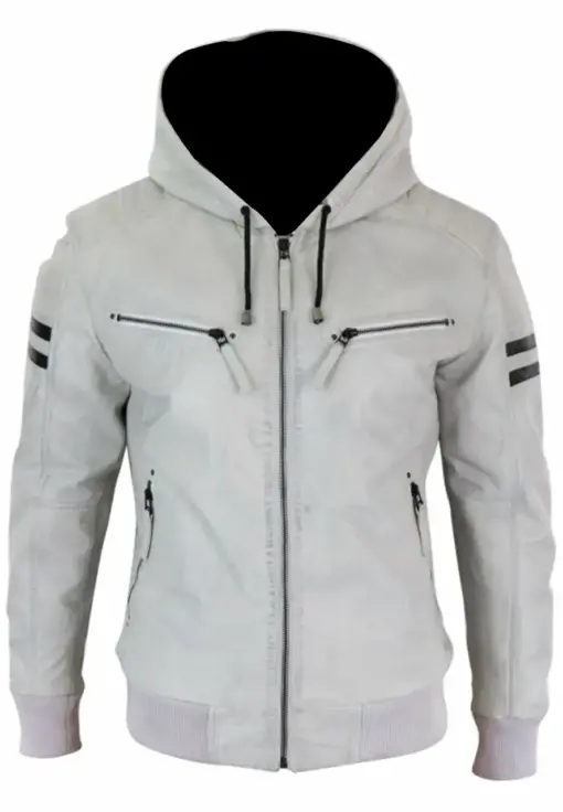 mens-vintage-white-hooded-faux-leather-bomber-jacket