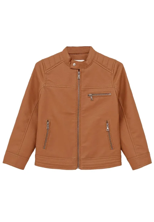 mens-zipper-brown-faux-leather-jacket