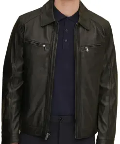 shirt-collar-black-faux-leather-jacket-mens