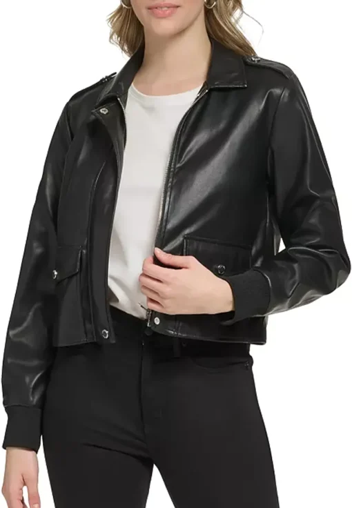 womens-black-bomber-faux-leather-cropped-jacket