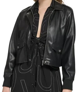 womens-black-bomber-faux-leather-cropped-jacket