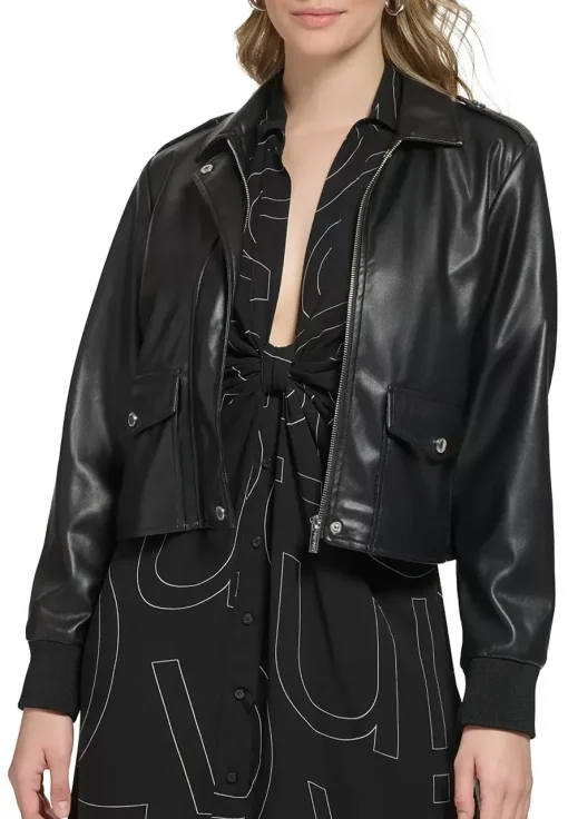 womens-black-bomber-faux-leather-cropped-jacket