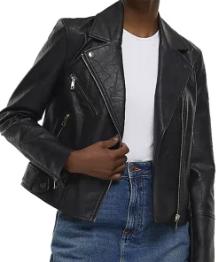 womens-black-faux-leather-biker-jacket