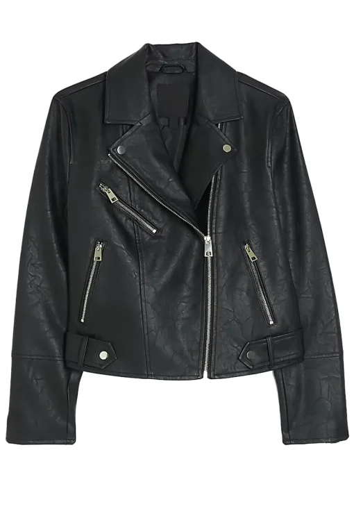 womens-black-faux-leather-biker-jacket