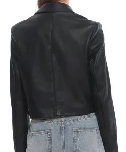 womens-black-faux-leather-cropped-blazer