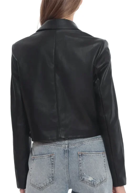 womens-black-faux-leather-cropped-blazer