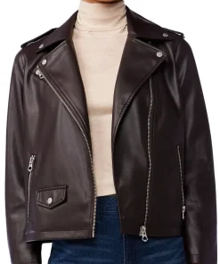 womens-brown-moto-faux-leather-jacket