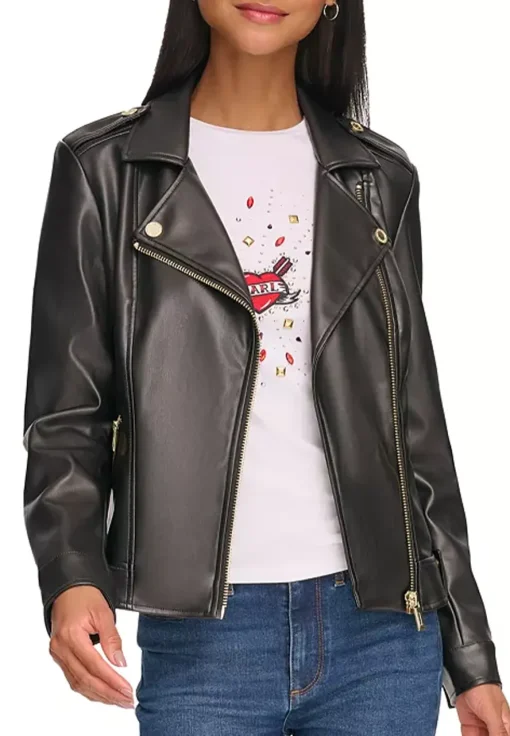 womens-fitted-classic-black-faux-leather-jacket